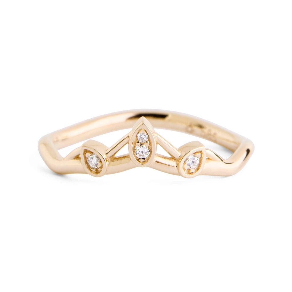 Art Deco Diamond Ring yellow gold