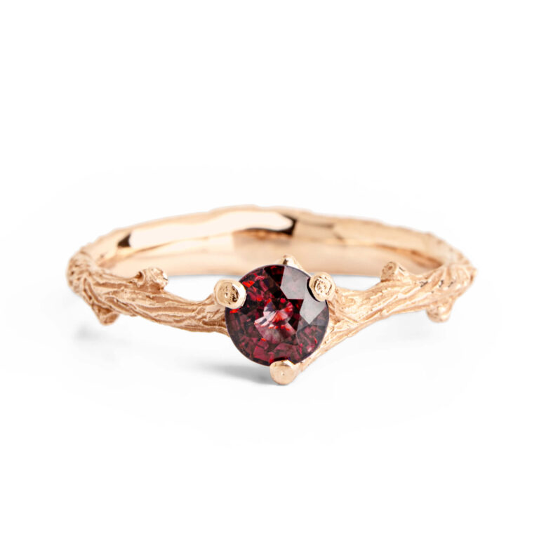 Twig Ruby Engagement Ring
