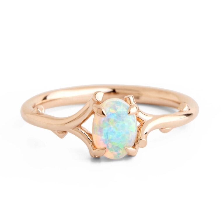 Opal Twig Ring