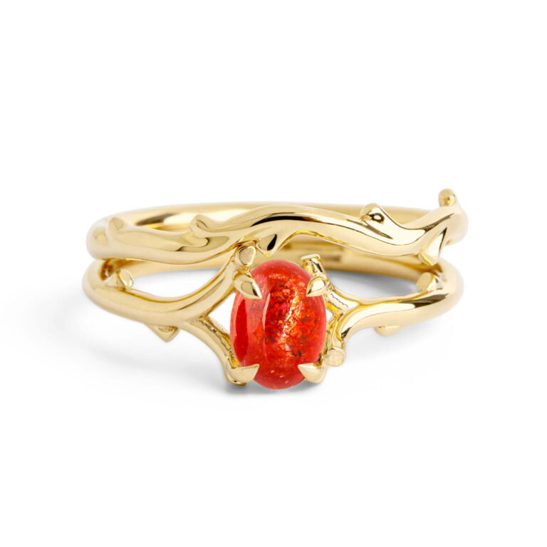 Sunstone Twig Bridal Set