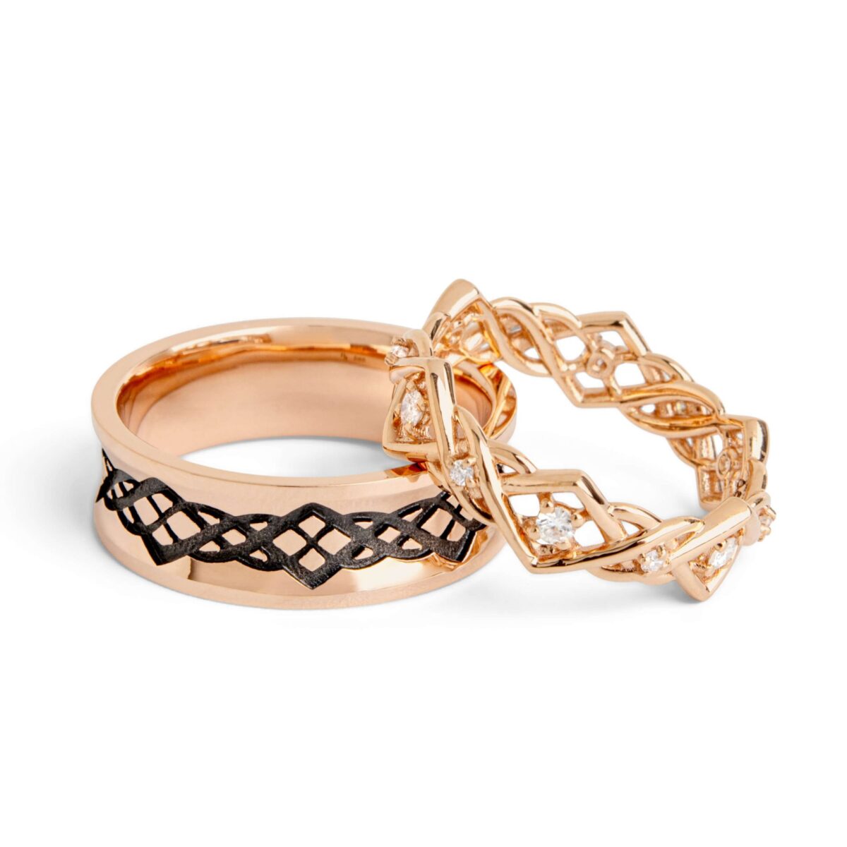 His and Hers Celtic Wedding Bands